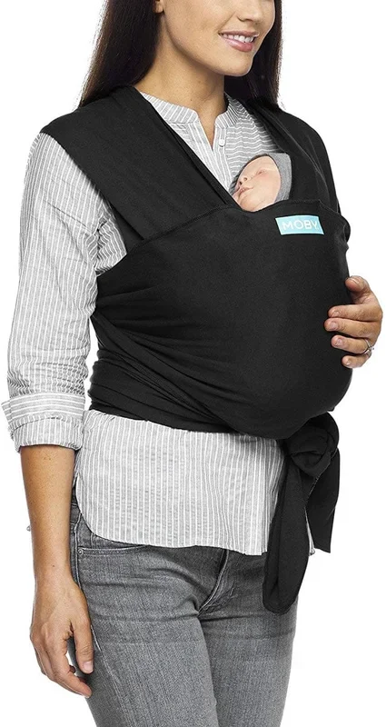 Moby Classic Cotton Wrap Baby Carrier – Black