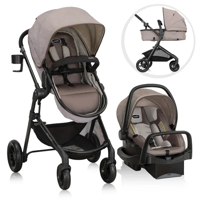 Modular Travel System with Infant Car Seat – Desert Tan