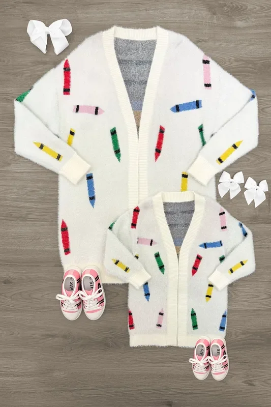 Mom & Me – Crayon Cardigan