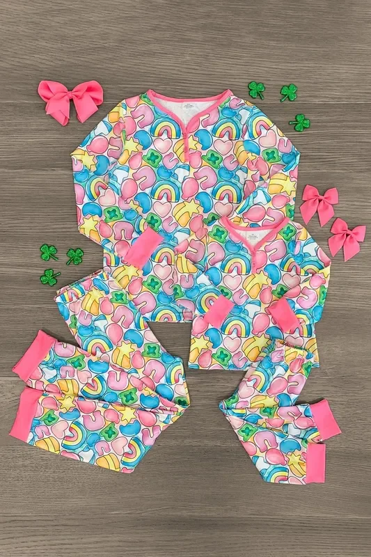 Mom & Me – Rainbow Charms Pajamas