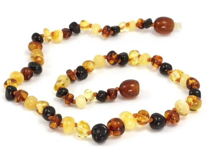 Momma Goose Baroque Teething Necklace, Small – Multi