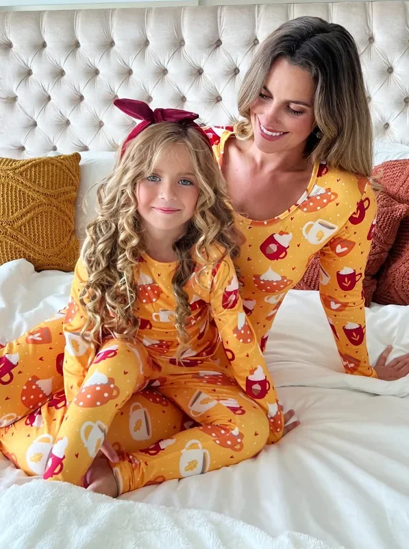 Mommy and Me Spicy Latte Pajama Set