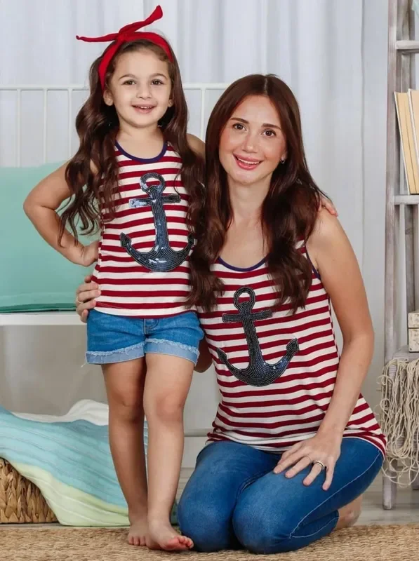 Mommy and Me You’re My Anchor Sequin Top