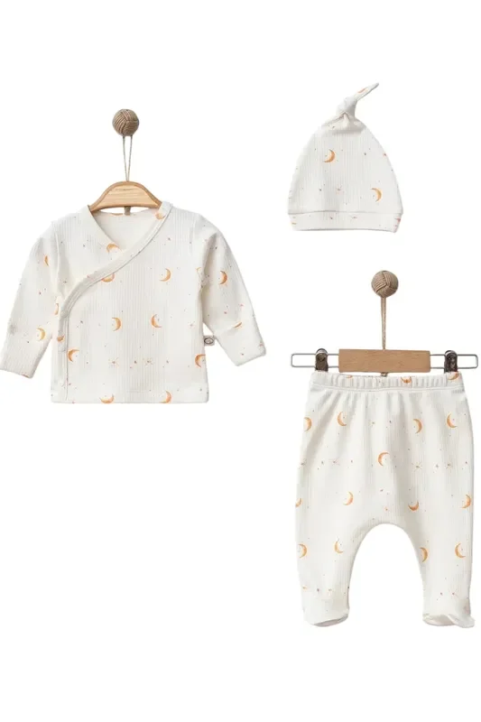Moon Baby Clothes Set – 3 Pcs