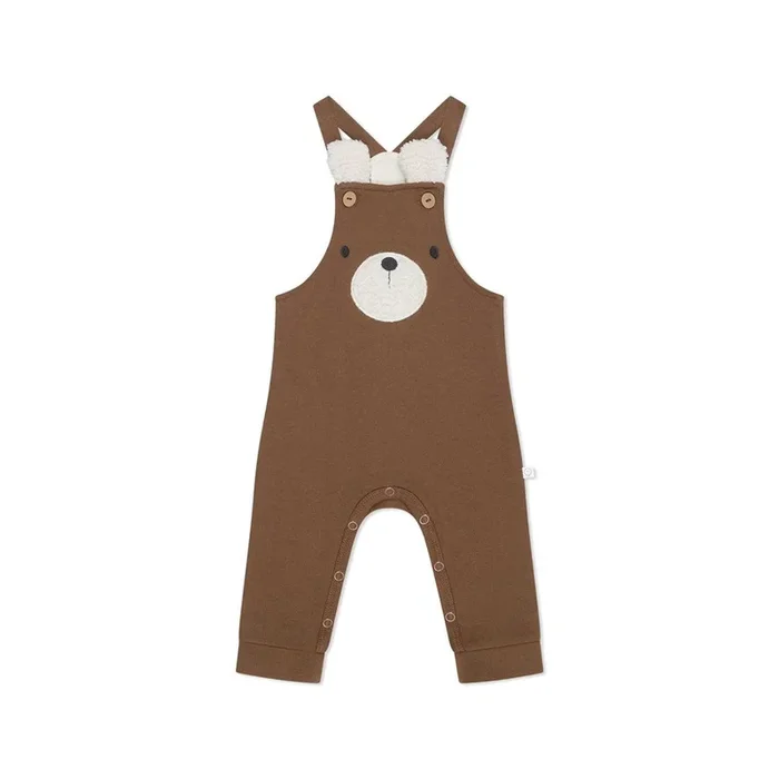 MORI Bear Face Dungarees – Brown