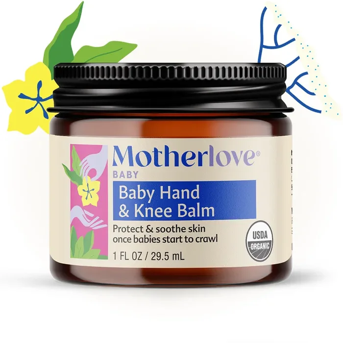Motherlove Baby Hand & Knee Balm – Organic Herbal Protection for Crawling Adventures