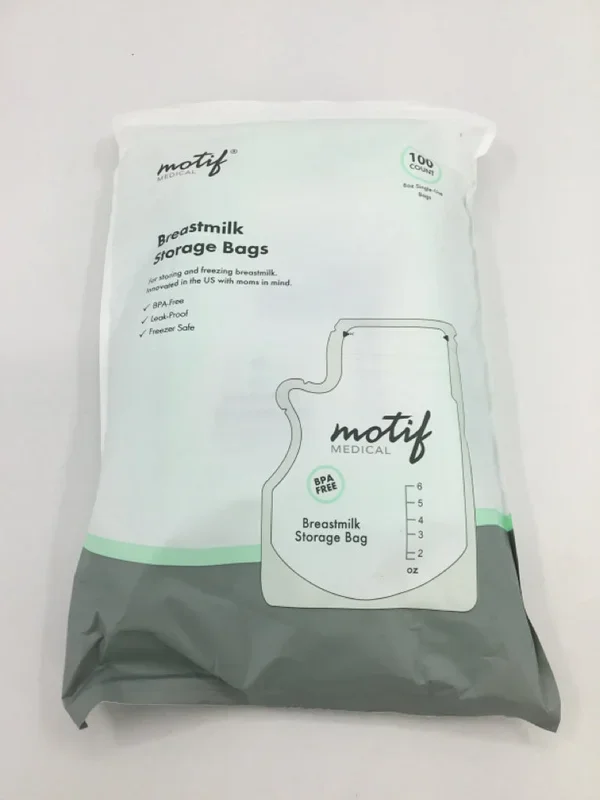 Motif Medical Breastmilk Storage Bags – 8 oz 100 pcs