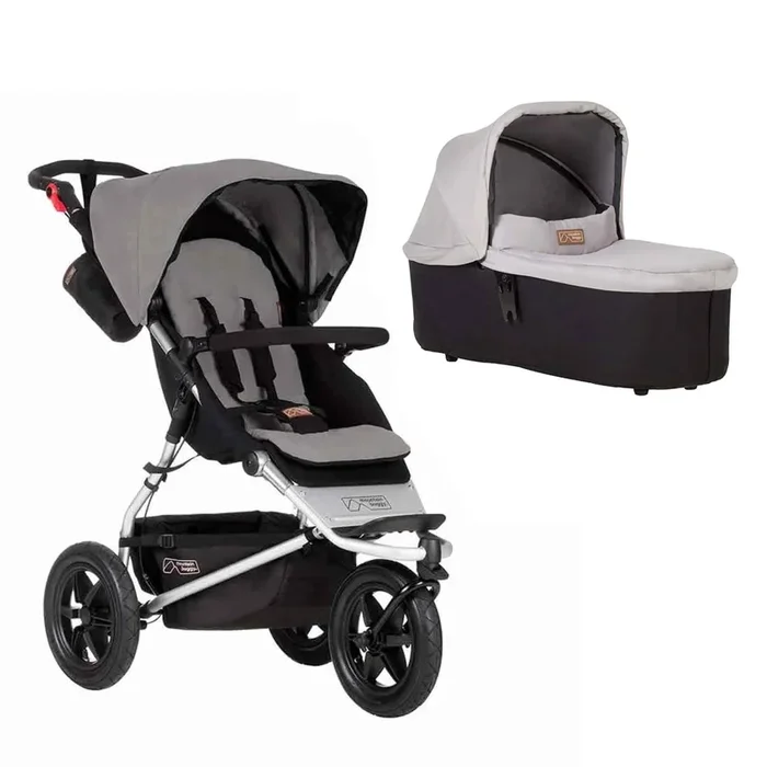 Mountain Buggy Urban Jungle Pushchair + Urban Jungle Carrycot Plus – Silver