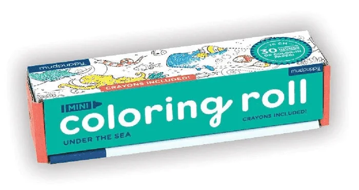 Mudpuppy Mini Coloring Roll – Under The Sea