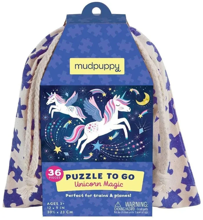 Mudpuppy Puzzle to Go – Unicorn Magic