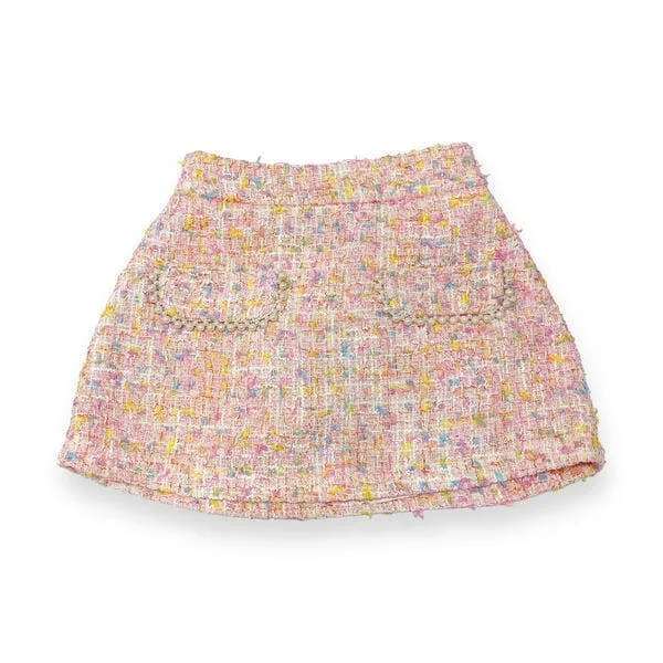 Multi-Color Tweed Skort