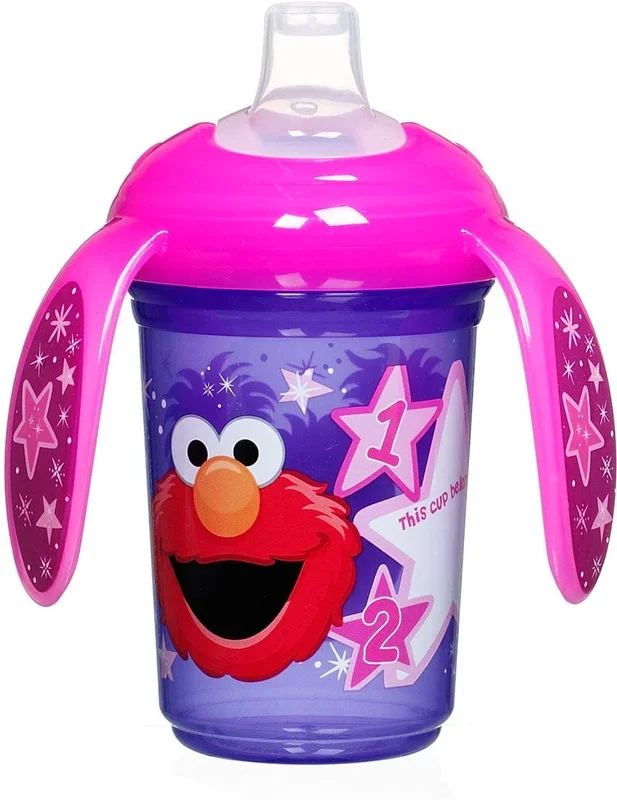 Munchkin Sesame Street Trainer Cup, 7 oz – Purple/Pink