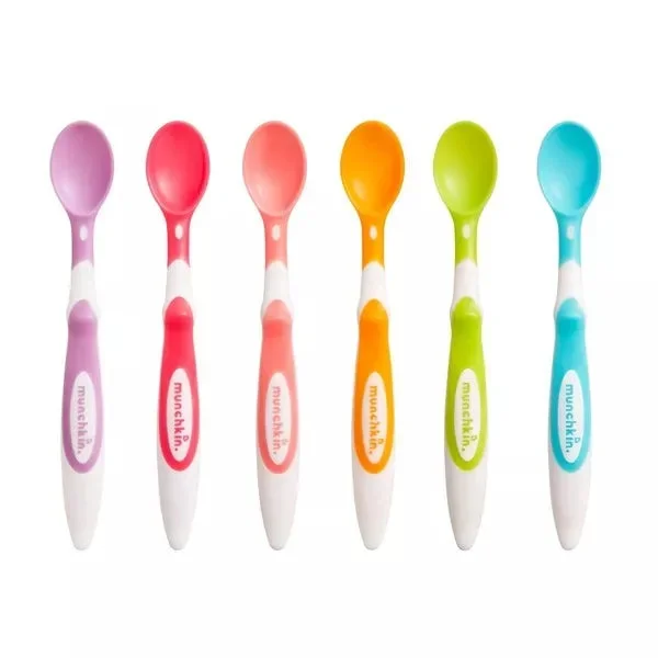 MUNCHKIN SOFT-TIP INFANT SPOONS – 6PK
