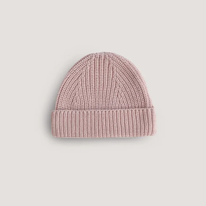 Mushie Chunky Knit Beanie | Blush