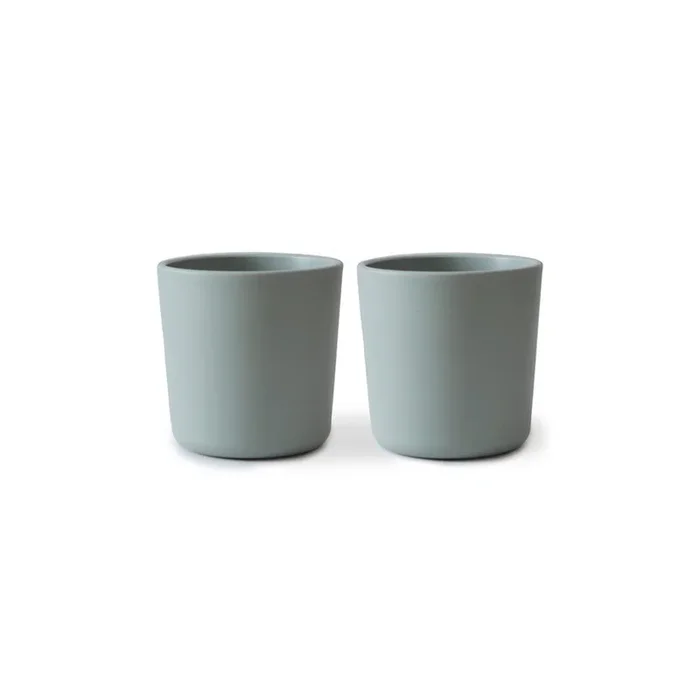 Mushie Dinnerware Cups – Sage – 2 Pack