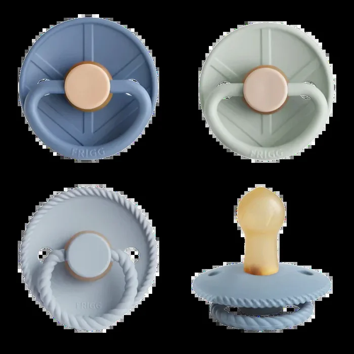 MUSHIE Frigg Natural Rubber Skyline Serenity Pacifier (4-Pack)