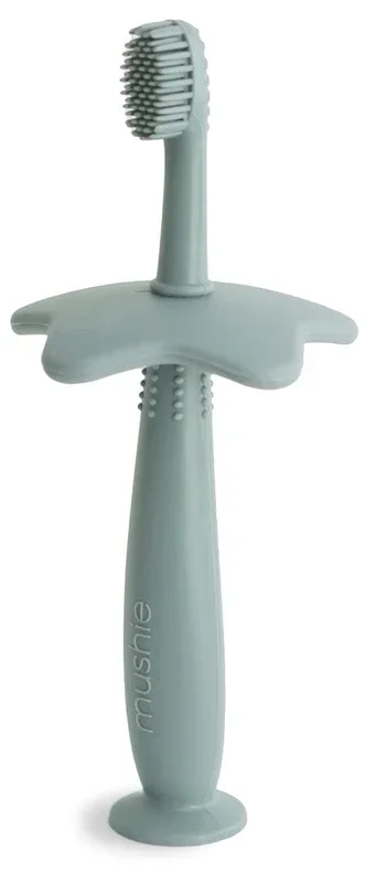 Mushie Star Training Toothbrush – Cambridge Blue