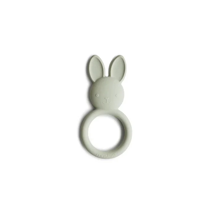 Mushie Teether – Bunny – Sage