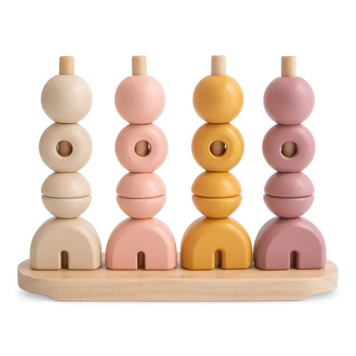 Mushie Wooden Multi-Shape Stacker