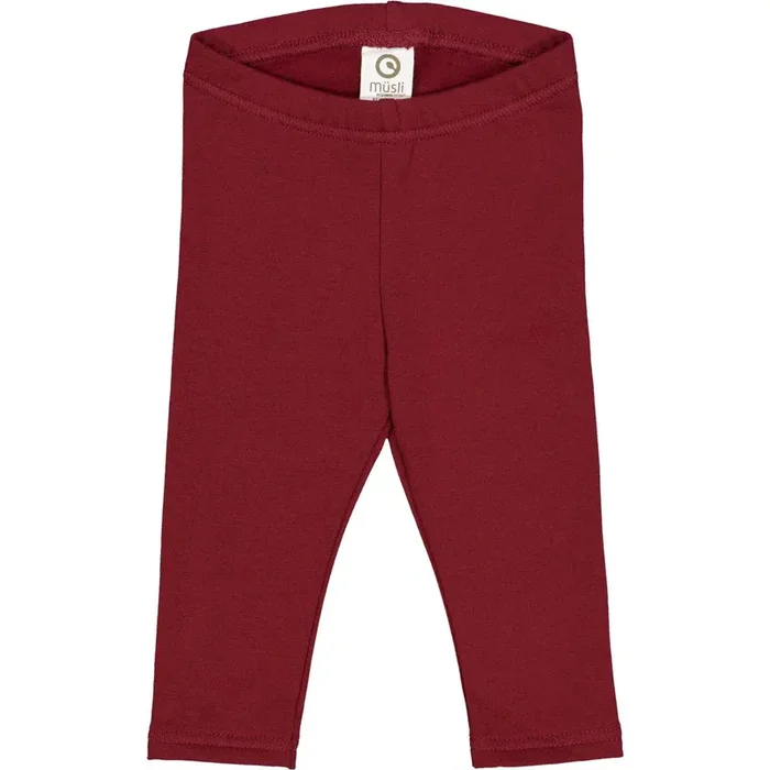 Musli – Organic Cotton Cozy Leggings – Cabernet