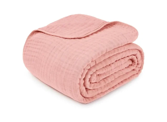 Muslin Blanket – King Size – Lace Pink