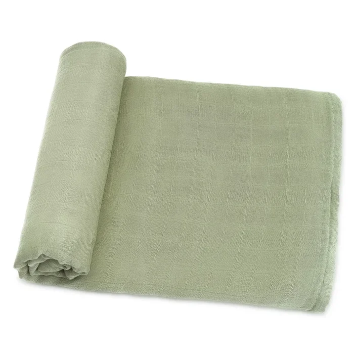 Muslin Swaddle Blanket, 1 Pack by Comfy Cubs – Sage