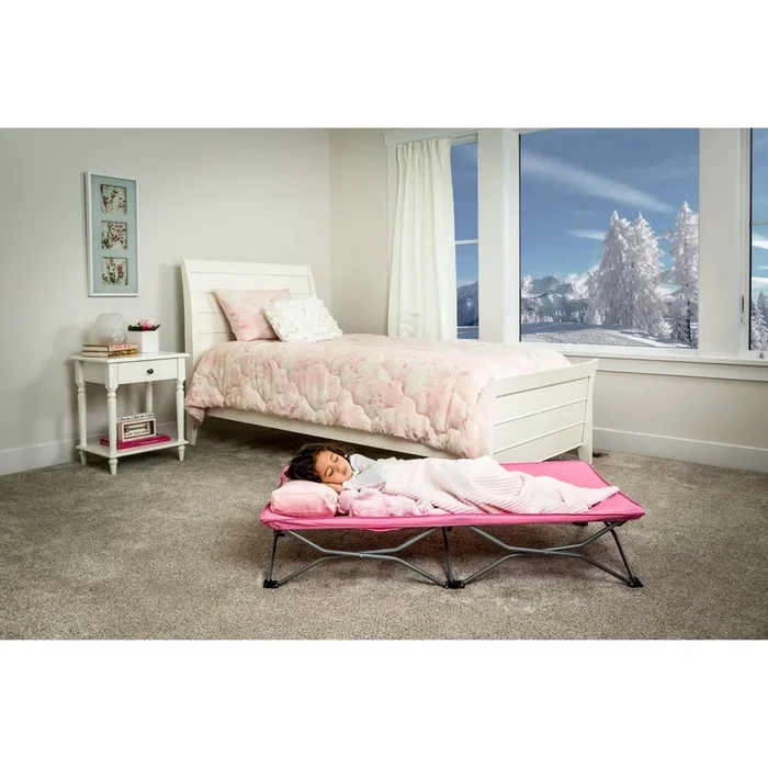My Cot Portable Toddler Bed Includes Fitted Sheet – Pink