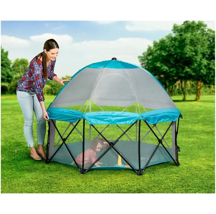 My Play Deluxe Extra Large Portable Play Yard (See Description)
