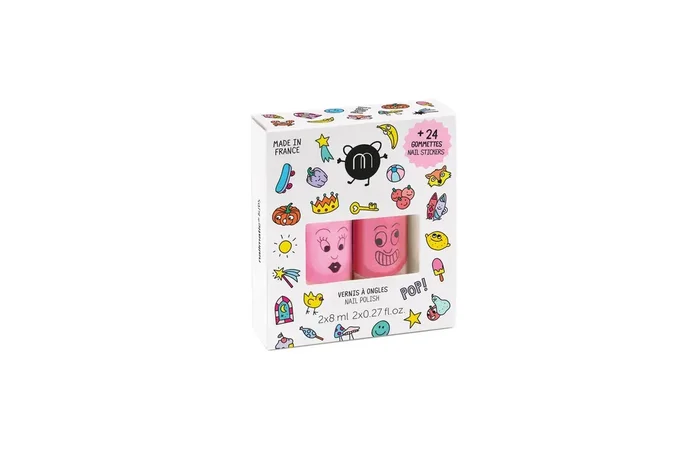Nailmatic 2 Nail Polishes + Nail Stickers