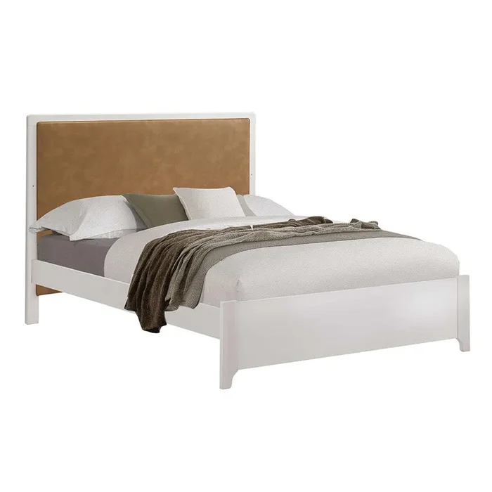 Natart Kyoto Double Bed (54 “) Low Profile footboard with Caramel Panel