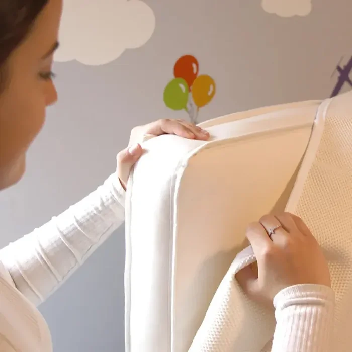 Naturepedic Breathable Mini Crib Mattress – Natural