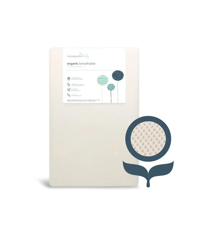 Naturepedic Breathable Organic Mini Crib Mattress