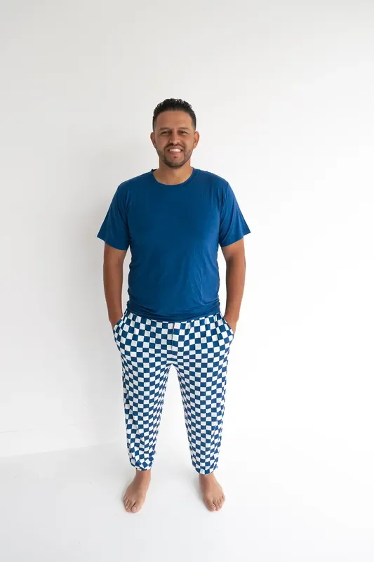 Navy Checkers Men’s Dream Jogger Set
