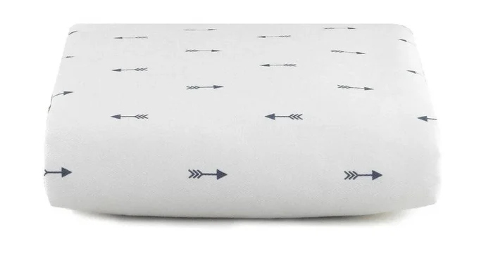 Navy Mini Arrows Crib Sheet