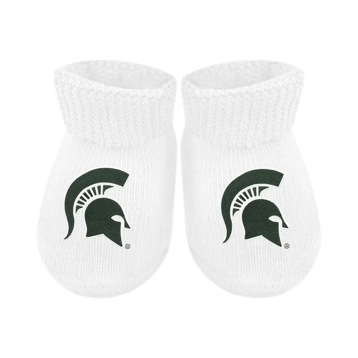 Newborn Booties | Michigan State