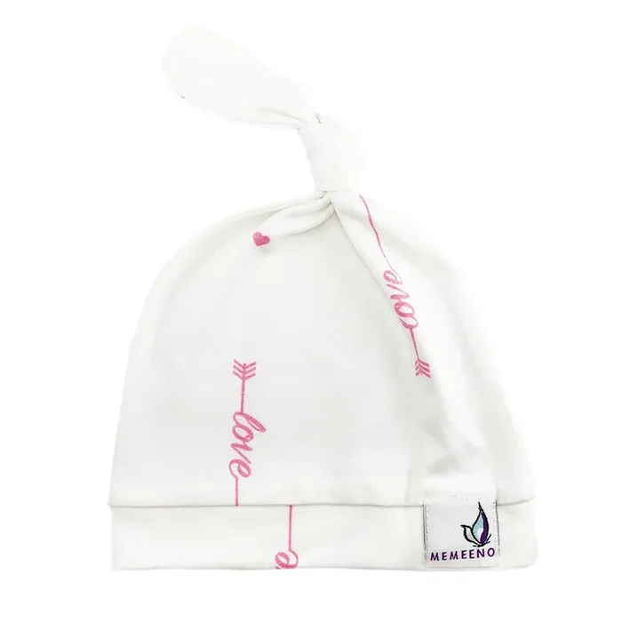 Newborn Top Knot Hat – Love Her