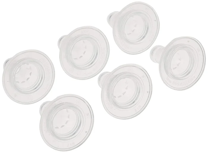 NUK GERBER FIRST ESSENTIALS SILICONE NIPPLES, MEDIUM FLOW, 4+ MONTHS – 6PACK