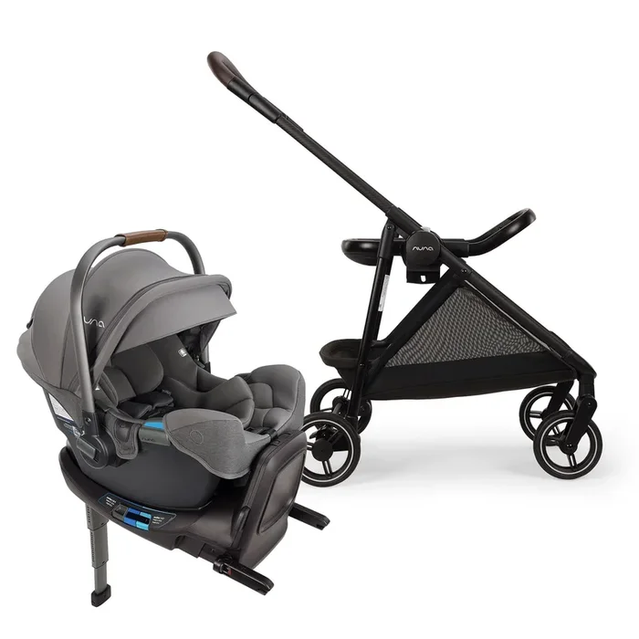 Nuna Flex System Frame + PIPA RX Travel System Bundle – Granite