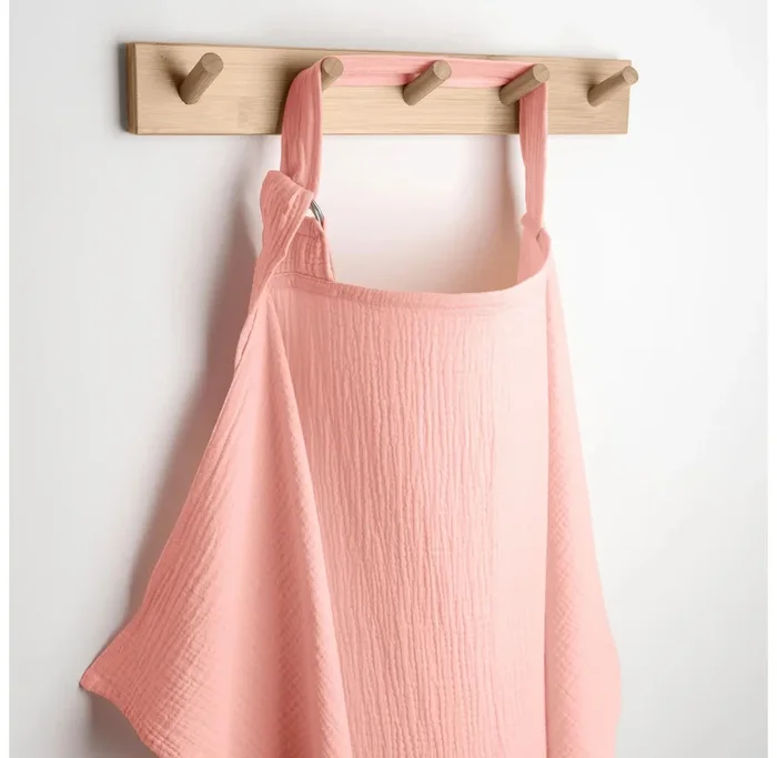 Nursing Cover 100% Cotton with Lace Accents