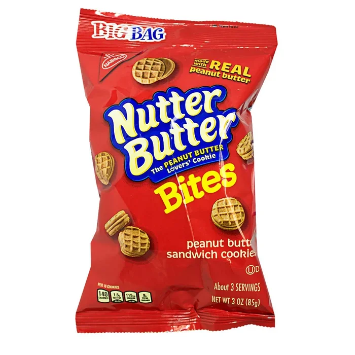 Nutter Butter Peanut Butter Sandwich Cookie Bites – 3 oz.