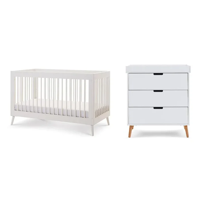 Obaby Maya 2 Piece Room Set – Nordic White