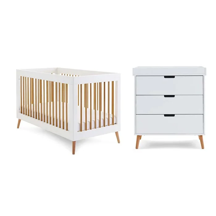 Obaby Maya 2 Piece Room Set – White + Natural