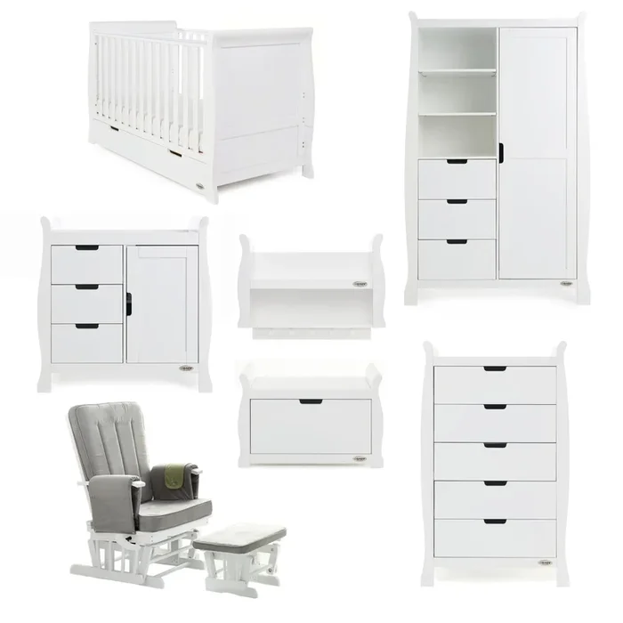 Obaby Stamford Classic 7 Piece Room Set White