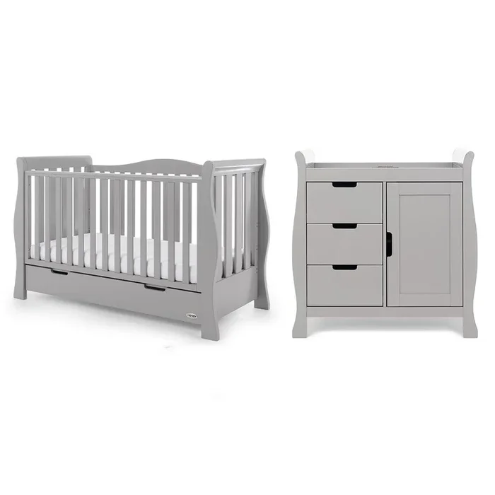 Obaby Stamford Luxe 2 Piece Room Set – Warm Grey