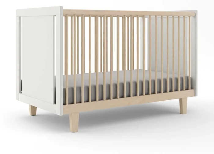 Oeuf Rhea Crib – White/Birch