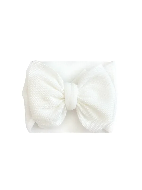 Off White Headwrap Bow