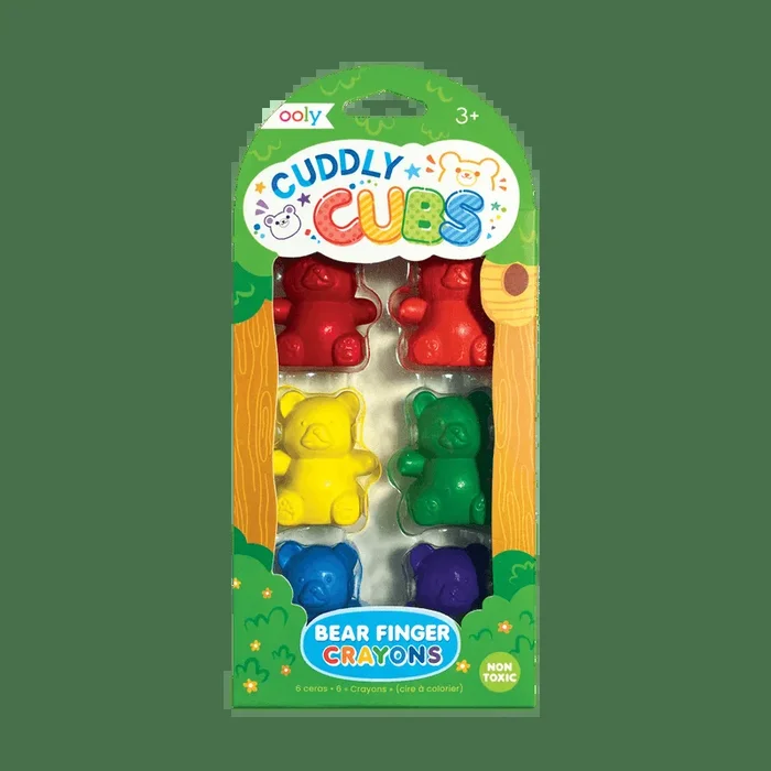 Ooly Cuddly Cubs Bear Finger Crayons