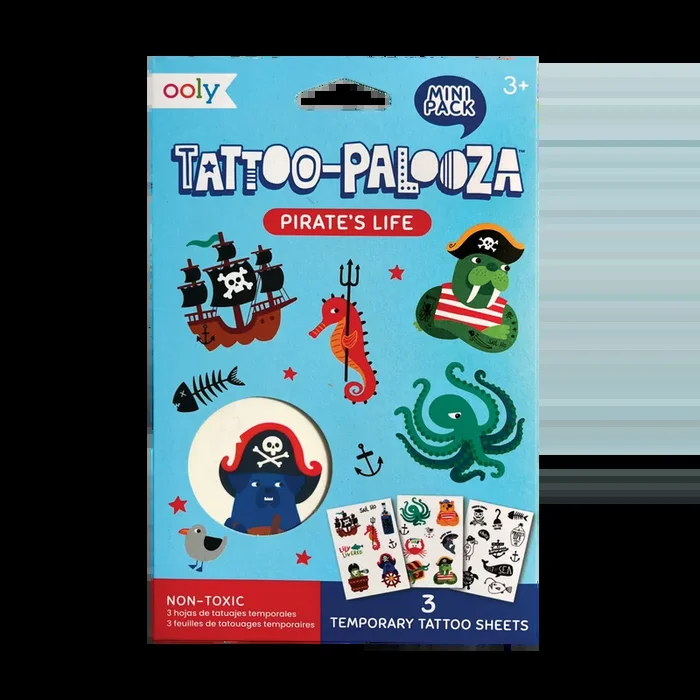 Ooly Mini Tattoo-Palooza Temporary Tattoos | Pirate’s Life