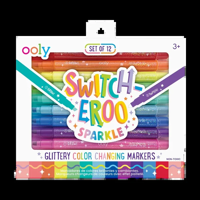 Ooly Switch-Eroo Sparkly Glittery Color Changing Markers