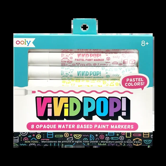 Ooly Vivid Pop! Water-Based Paint Markers | Pastel